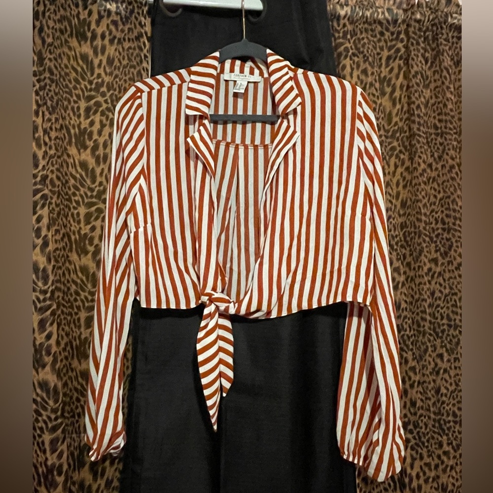Womens Tie Front Blouse